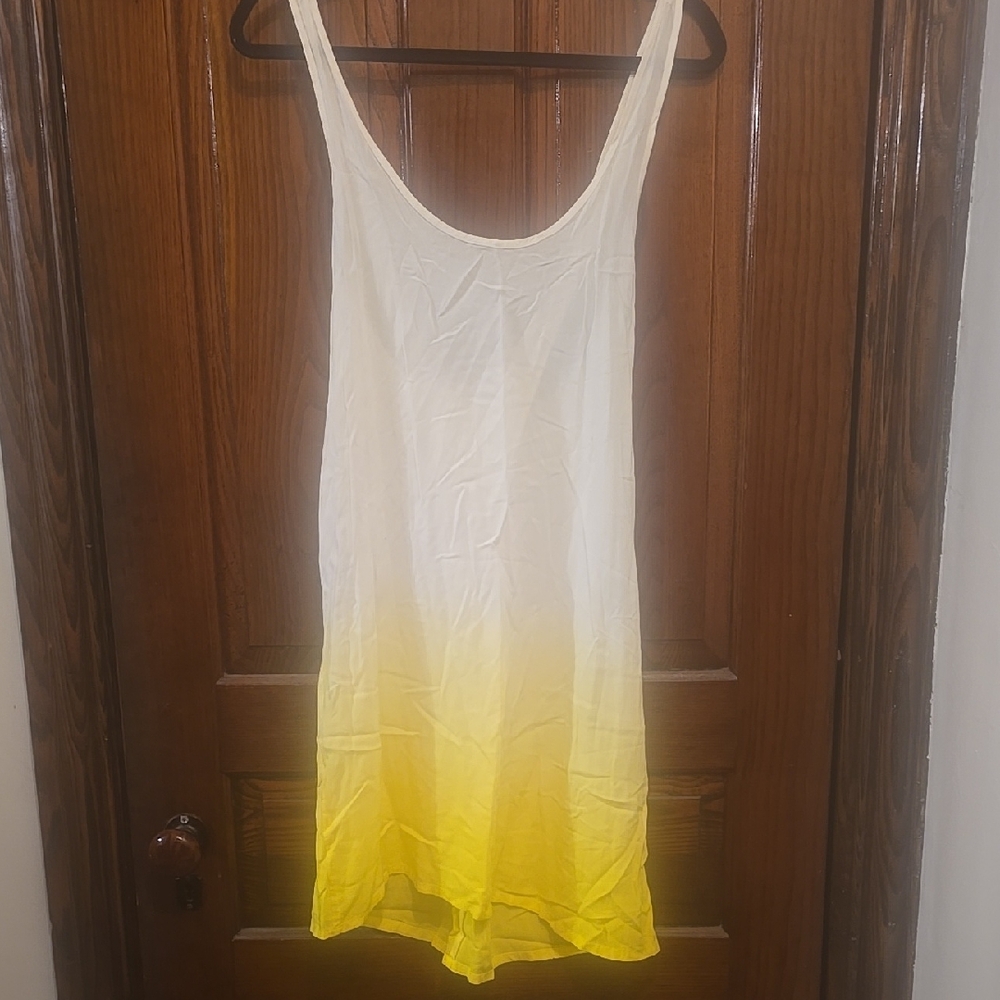 NWT Pacsun Yellow and White Ombre Cover-up.